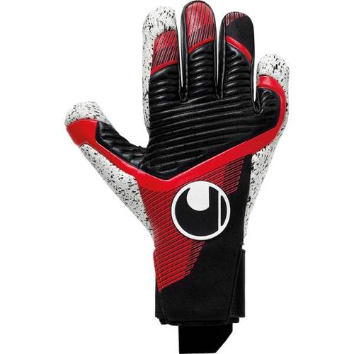 UHLSPORT Herren Handschuhe Powerline Supergrip+, Größe 7,5 in schwarz/rot/weiß