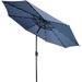 Trademark Innovations 9 Deluxe Solar Powered LED Lighted Patio Umbrella (Blue)