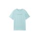 TOM TAILOR Jungen Kinder T-Shirt mit Schriftzug, 13117 - Pastel Turquoise, 164