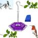 Hummingbird Feeder 2024 New Sweety Hummingbird Feeder Sherem Sweety Hummingbird Feeder Hummingbird Feeder Wind Chime Hummingbird Feeder Hummingbird Feeders for Outdoors (Purple)