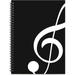 Blank Sheet Music Composition Manuscript Staff Paper Art Music Notebook Black 100 Pages 26x19cm (Black Music)