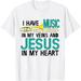 Trombone Christian Musician Jesus In My Heart T-shirt Gift