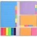 Sticky Notes Set Post Self-Stick Notes Pads for Journaling Notebook Planner Study Office Supplies College Essentials Back to School Supplies for High School Students Teen Girl Gifts Preppy Stuff