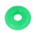 CUSSE Dog Chew Toys Aggressive Chew Indestructible Tough Durable Squeaky Interactive Dog Toys Puppy Teeth Chew Donut Shaped Toys Small and Medium Sized Large Breeds Green 12.5cm/4.92