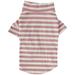 Pet Cotton Striped Shirt Dog Little Pig Cat Breathable Tee Shirts Soft Puppy ClothesPink and White Stripes L