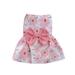 Brother Teddy Dog Dress Harness Dog Dress Bowknot Harness Leash Set Floral Princess Dog Harness Dress Dog Dress Harness Vest with Leash Pet Doggy Outfits for Outdoor Walking Pink Xs