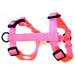 Hamilton Adjustable Comfort Nylon Dog Harness Nickel Small Hot Pink 5/8 inch 12-20