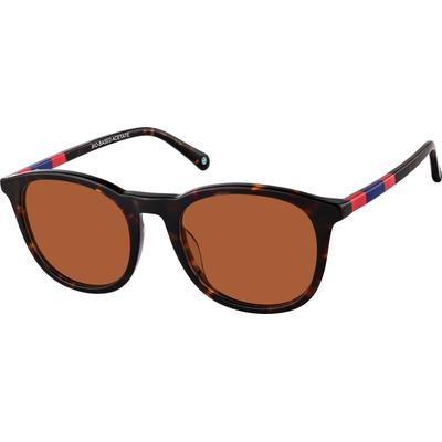 Zenni Round Rx Sunglasses Tortoiseshell Bio-Based Full Rim Frame