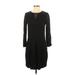 Band of Outsiders Casual Dress - Sweater Dress: Black Dresses - Women's Size 0