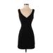 Emerald Sundae Casual Dress - Bodycon: Black Solid Dresses - Women's Size Small