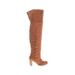 Boots: Tan Solid Shoes - Women's Size 6 - Almond Toe