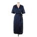 Tommy Hilfiger Casual Dress - Wrap: Blue Dresses - Women's Size 12