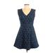 Plenty By Tracy Reese Casual Dress: Blue Dresses - Women's Size 6