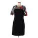Nina Leonard Casual Dress: Black Dresses - New - Women's Size Medium