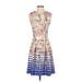 Isle By Melis Kozan Casual Dress: Blue Dresses - Women's Size Small