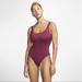 Nike Swim | Nike Essential U-Back One-Piece Deep Maroon | Color: Black/Purple | Size: Xs