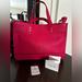 Coach Bags | Coach Hot Pink Leather Tote / Messenger Bag | Color: Pink | Size: Os