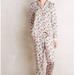Anthropologie Intimates & Sleepwear | Anthropologie E By Eloise Sweet Dreams Floral Silky Pj Pajama Top & Bottom Set S | Color: Pink/White | Size: S