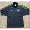 Adidas Jackets & Coats | Adidas Seattle Sounders Fc Track Jacket Medium Mens Gray Full Zip Mls Soccer | Color: Gray | Size: M