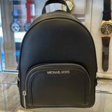 Michael Kors Bags | Michael Kors Ladies Backpack Bag Jaycee Xs Convertible Zip Backpack Black Nwt | Color: Black/Silver | Size: Extra-Small