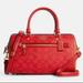 Coach Bags | Coach Rowan Satchel In Blocked Signature Canvas | Color: Gold/Red | Size: 10 1/2" (L) X 6 1/4" (H) X 5 1/2" (W)