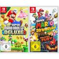 Nintendo New Super Mario Bros. U Deluxe - [Nintendo Switch] & io 3D World + Bowser's Fury - [Nintendo Switch]