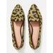 Anthropologie Shoes | Anthropologie Maxine Flat In Green Cheetah Calf Hair Size 9.5 Pointed Toe | Color: Black/Green | Size: 9.5