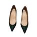 J. Crew Shoes | J. Crew Animal Skin Embossed Emerald Green Kitten Heel Pumps - 7.5 | Color: Green | Size: 7.5