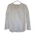 J. Crew Tops | J.Crew Women's White Organic Cotton Pleated Band Collar Shirt | Color: White | Size: 2
