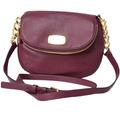 Michael Kors Bags | Michael Kors Plum Pebbled Leather Multi Pocket Crossbody Bag | Color: Purple | Size: Os