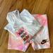 Nike Matching Sets | Nike 2 Piece Outfit - Toddler Tank Top And Shorts | Color: Tan | Size: 3tg