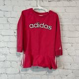 Adidas Shirts & Tops | Adidas Toddler Girls Long Sleeve Sweater Top Size 4 Pink Logo Embroidered | Color: Pink/White | Size: 4g