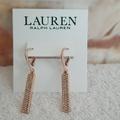 Ralph Lauren Jewelry | New Ralph Lauren Pave Bar Earrings | Color: Gold/Pink | Size: 1.75"
