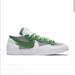 Nike Shoes | Nike Sacai X Blazer Low Classic Green Sneakers/Shoes Dd1877-001 (Size: Us 9) | Color: Green | Size: 9