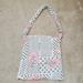 Free People Bags | Free People Block Print Gauzy Boho Medium Reusable Tote Bag - Beige Black & Pink | Color: Pink/White | Size: Os