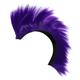 BESTYASH 4pcs Helmet Wig Helmet Adhesive Mohawk Large Men Hat Stage Performance Wig Helmet Cockscomb Sticker Black Wigs Crazy Decals Purple Women's Motorcycle High Temperature Wire Cosplay