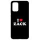 Hülle für Galaxy S20+ Zack Vornamen-Geschenk, I Heart Zack I Love Zack