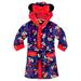 Disney Pajamas | Disney Minnie Mouse Robe Hood Bathrobe Coverup Girls Size 5, Red Blue Black Wrap | Color: Blue/Red | Size: 5g
