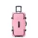 United Colors of Benetton Now Two Wheeled Rolling Duffel Bag, Pink, Checked Luggage 24 Inch, Now! Two Wheeled Rolling Duffel Bag
