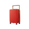 Suitcase Wide Handle Suitcase 24" Travel Luggage Rolling Wheels Women Men 20" Carry On Cabin Hardside (Color : Red, Size : 20inch)