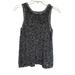 American Eagle Outfitters Tops | American Eagle Ae Black White Marled Crochet Knit Sweater Tank Top Vest Size Xs | Color: Black/White | Size: Xs