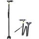 Canes Folding Walking Sticks Lightweight Portable Aluminum Alloy Lighted Height Adjustable Four Foot Comfy Grip Sticks