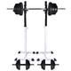 Furniture Home Tools Barbell Squat Rack with Barbell and Dumbbell Set 60.5 kg