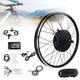 Electric Bike Conversion Kit Rear Wheel Conversion Kit,E-Bike Retrofit Kit 48V 1000W E-Bike Conversion Kit,E-Bike Conversion Kit,With Integrated Controller,Lcd Display,20In-Rotaryflywheel