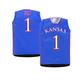 Kansas Jayhawks Miniature Basketball Jersey #1 (Blue), Blue, One size