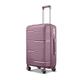 Suitcase Zipper Trolley Luggage Bag Travel Suitcases with Universal Wheels Combination Lock Travel Bags (Color : Magenta, Size : 24 inch)