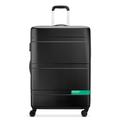 United Colors of Benetton Now Hardside Luggage with Spinner Wheels, Black, Checked-Medium 23 Inch, Now! Hardside Luggage with Spinner Wheels