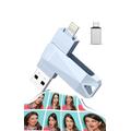 Apple MFi Certified Photo Stick for iPhone 256GB Flash Drive for iPhone, USB Flash Drive for iPhone Thumb Drive, iPhone-Memory-Stick for iPad/iPhone/Computer Picture Keeper Portable Hard Drive-Grey