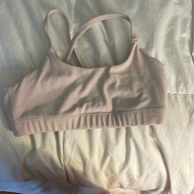 Athleta Intimates & Sleepwear | Athena Girl Sports Bra | Color: Cream | Size: Juniors- M 8/10