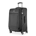 Ricardo Beverly Hills Avalon Softside Medium Check-In Luggage Made with Sustainable 100% Recycled PET (rPET), Lightweight, Eco-Friendly Travel, Expandable, Dual Spinner Wheels, 24-inch, Black,